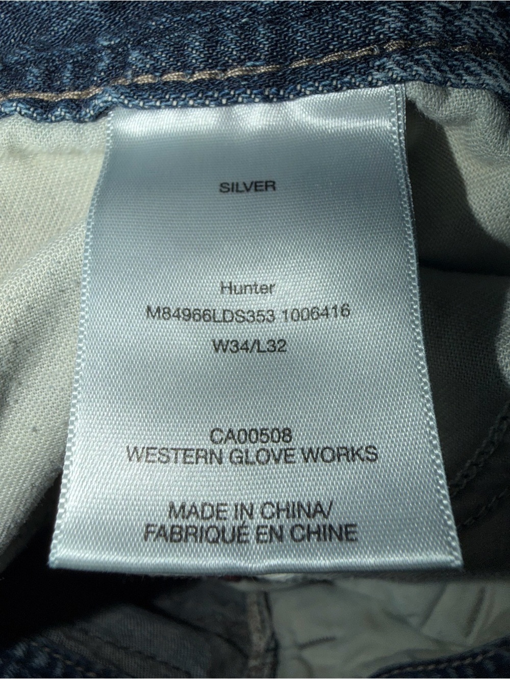 Silver Jeans Hunter Men's Blue Denim Pants